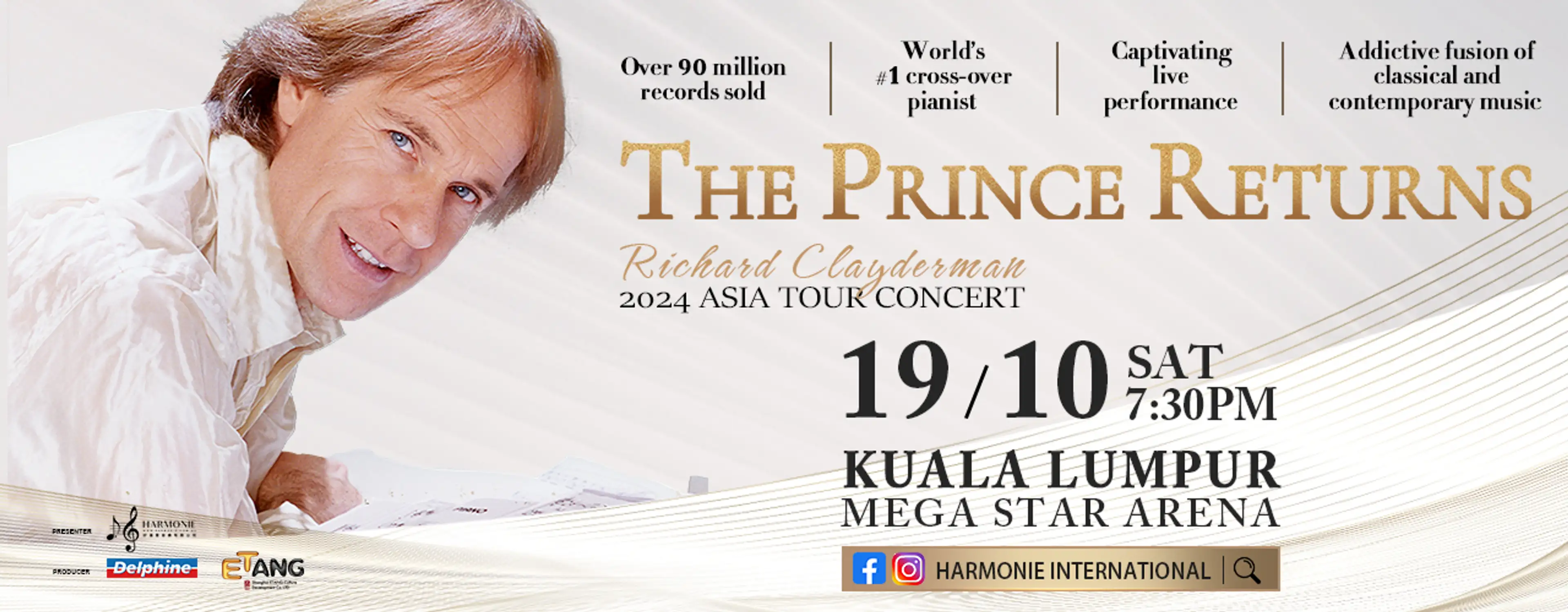 RICHARD CLAYDERMAN 2024 ASIA TOUR LIVE IN KUALA LUMPUR